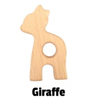 Beißanhänger Holz Giraffe